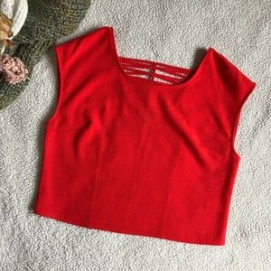 Express Tops - Express Orange Crop Top Express Tops - Express Orange Crop Top